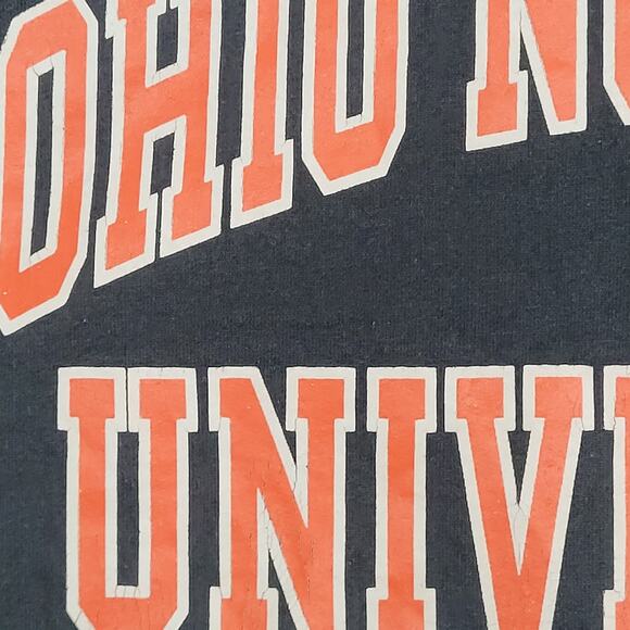 Vintage Y2K Ohio Northern University Champion Hoodie Large 23x25 Sun-Faded - Picture 11 of 12